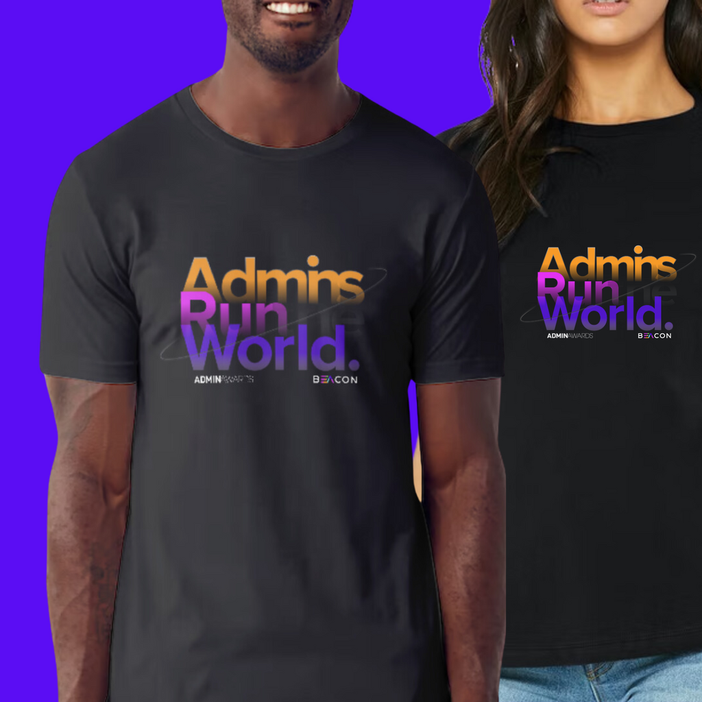 2024 Admins Run the World Black Unisex T-Shirt